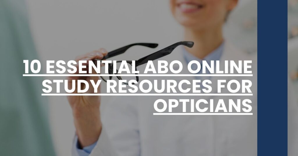 10 Essential ABO Online Study Resources for Opticians Feature Image