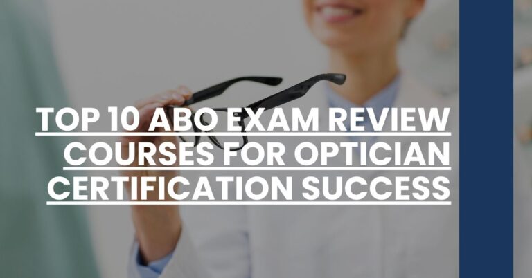 Top 10 ABO Exam Review Courses for Optician Certification Success Feature Image