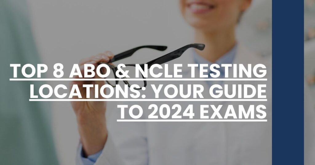 Top 8 ABO & NCLE Testing Locations Your Guide to 2024 Exams Feature Image